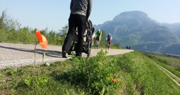 IL tratto di ciclopedonale tra San Michele all'Adige e Faedo è semplice ed adatto anche con il passeggino.