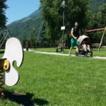 Il Parco Regazzini sorge in un'ampia zona verde nella pineta di Malé, in Val di Sole