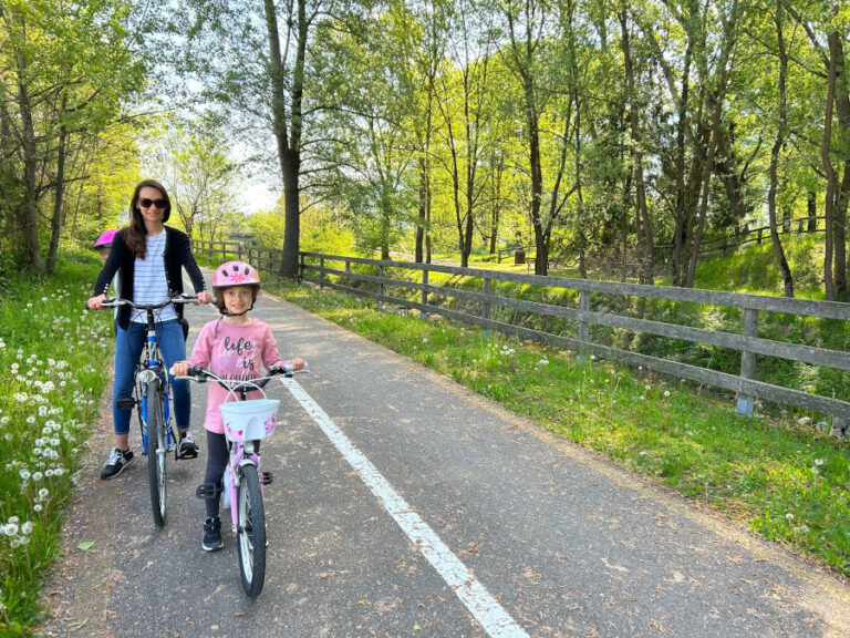 La ciclabile della Valsugana offre facili itinerari ideali anche con i bambini