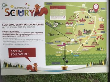 mappa del sentiero di Sciury