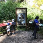 stazione interattiva nel bosco