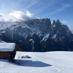 Vista sul dente dello Sciliar dall' Alpe di Siusi