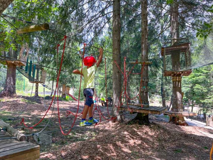 Il Forest Park a Molveno - Il Trentino dei Bambini