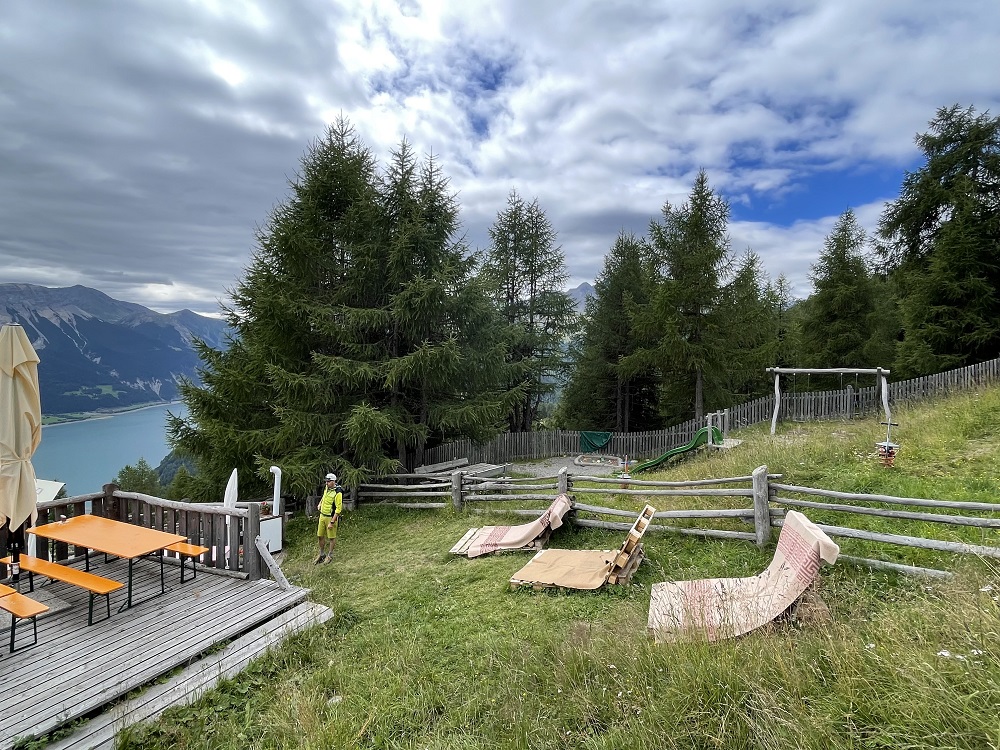 vista panoramica sul lago di Resia