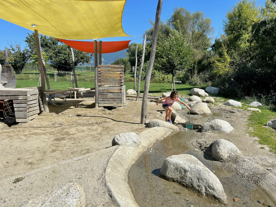 All'Apfelgarten è presente nche una zona giochi d'acqua per la gioia dei bambini