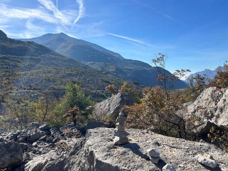 Vista verso sud dalle Marocche di Dro