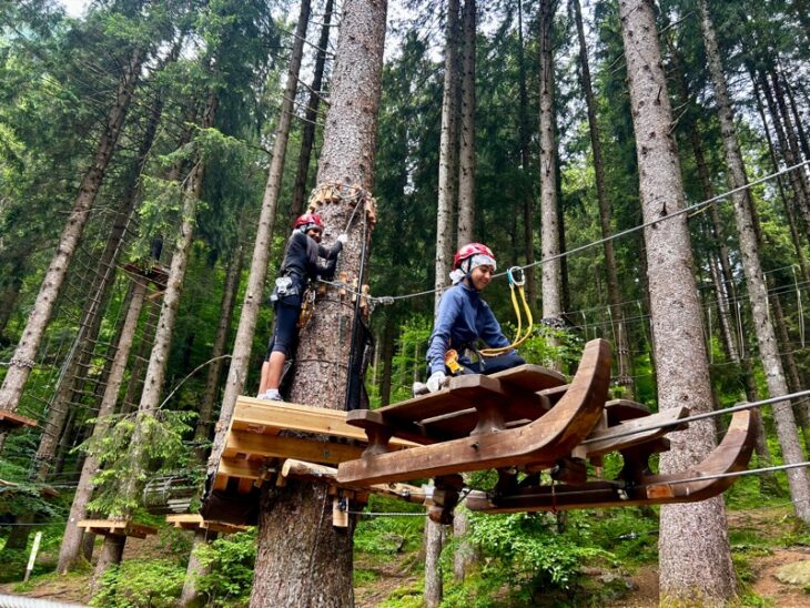 Al Breg Adventure Park potrai scivolare su una slitta volante!