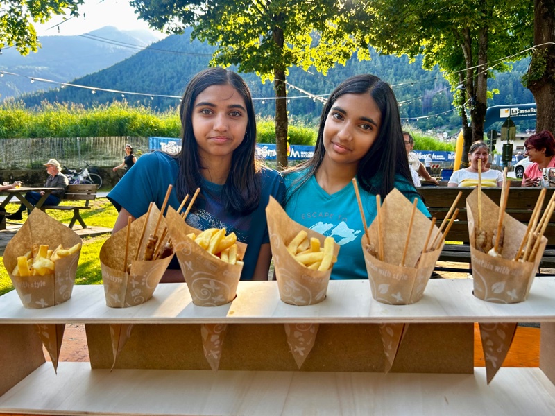 Spiedineria alla Festa del Gelato di Vigo Rendena